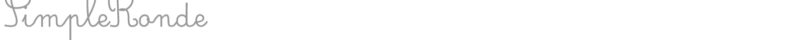 Simple Ronde font preview
