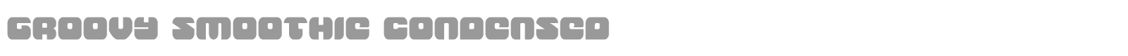 Groovy Smoothie font preview
