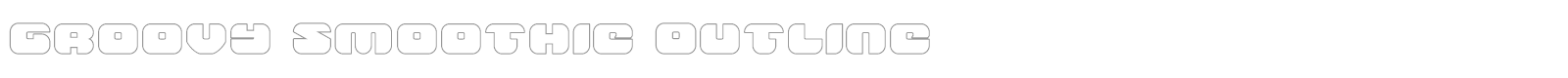 Groovy Smoothie font preview