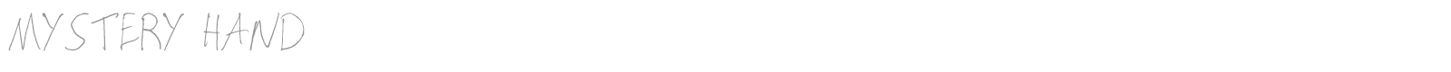Mystery Hand font preview