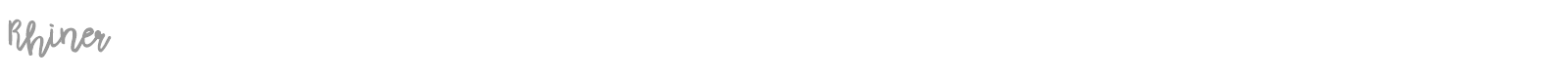 Rhiner font preview