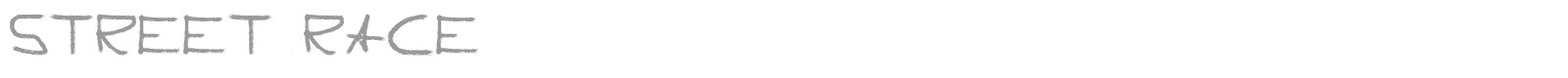 Street Race font preview