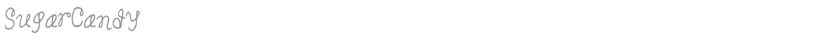 Sugar Candy font preview