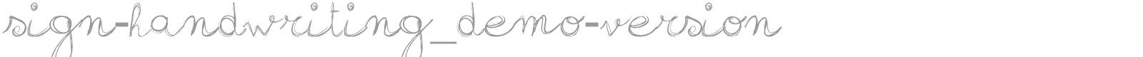 Sign Handwriting font preview