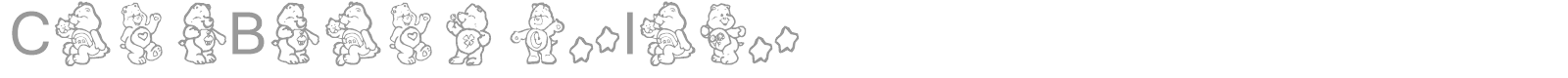 Care Bears font preview
