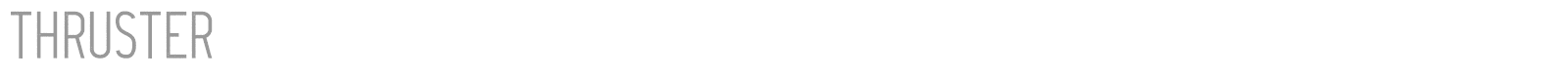 Thruster font preview