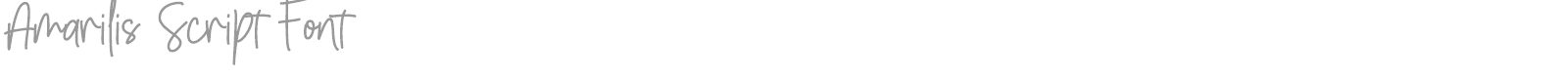 Amarilis font preview