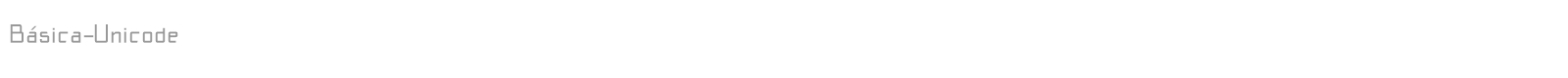 Font Básica Unicode