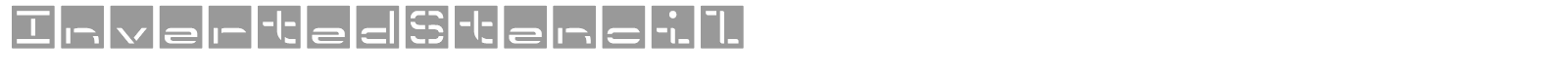 Inverted Stencil font preview