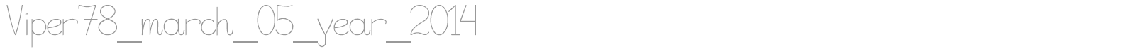 Viper 78 font preview