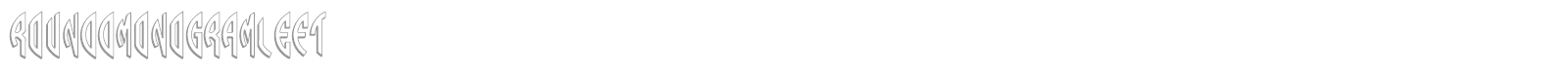 Round 3D Monogram font preview
