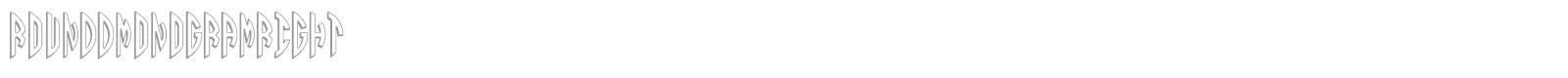 Round 3D Monogram font preview