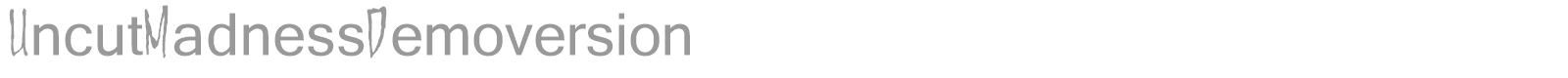 Uncut Madness font preview