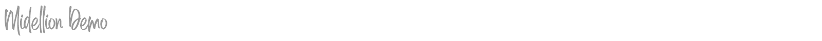 Midellion Demo font preview
