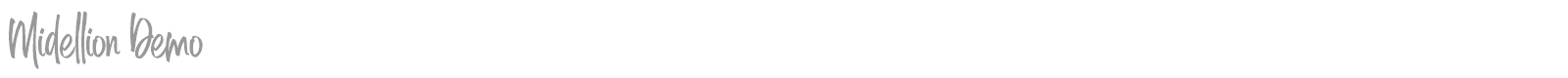 Midellion Demo font preview