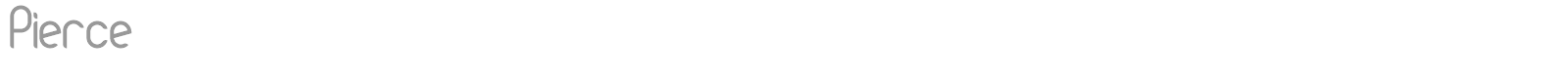 Pierce font preview