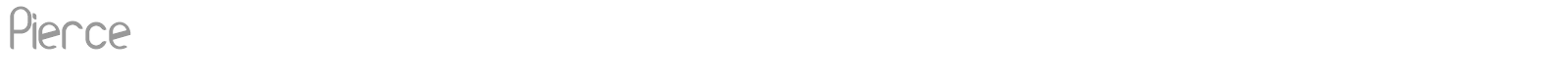 Pierce font preview