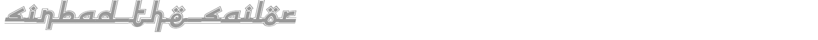 Sinbad The Sailor font preview
