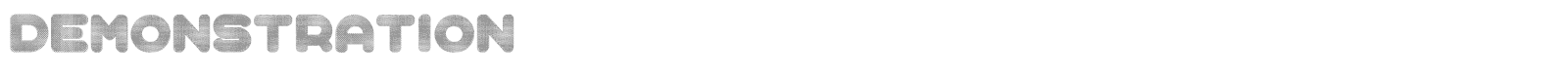 Demonstration font preview