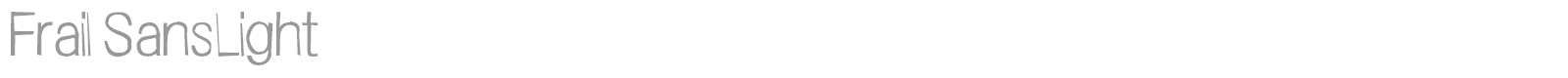 Frail Sans font preview