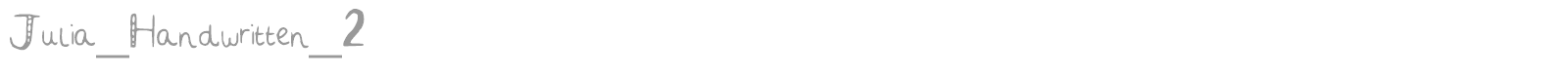 Julia Handwritten font preview