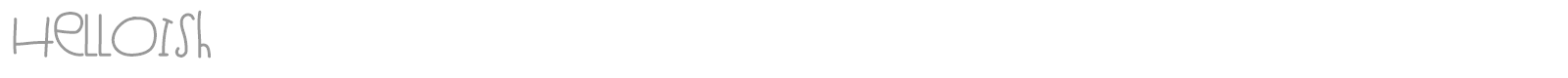 Hello Ish font preview
