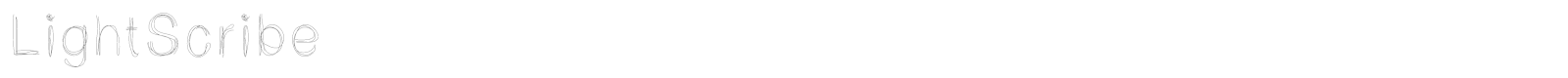 Light Scribe font preview