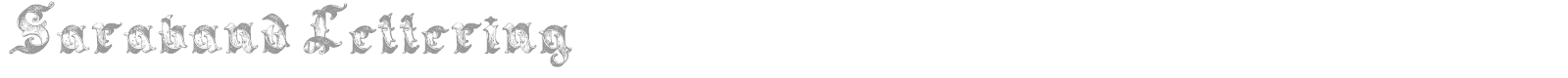 Saraband font preview