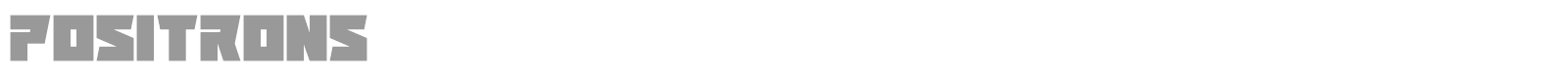 Positrons font preview