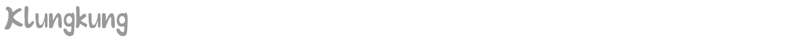 Klungkung font preview