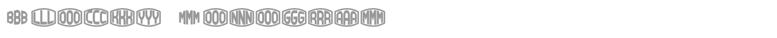 Blocky Monogram font preview