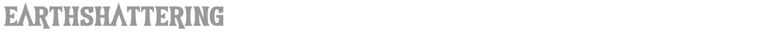 Earthshattering font preview