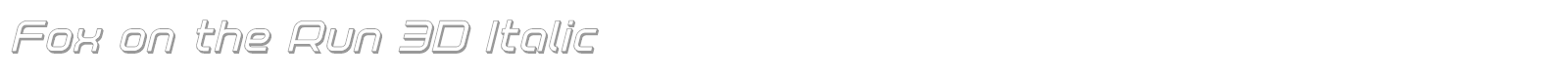 Fox On The Run font preview