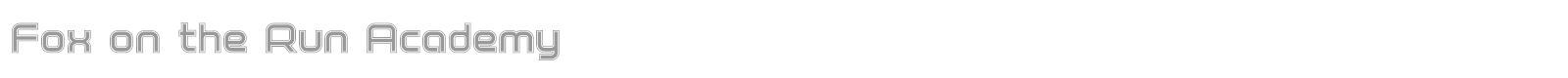 Fox On The Run font preview