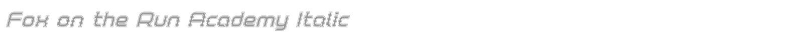 Fox On The Run font preview