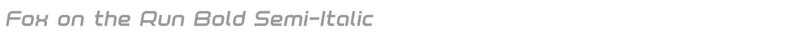 Fox On The Run font preview