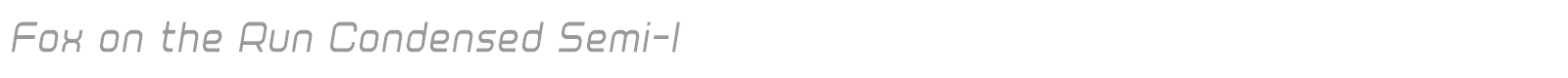 Fox On The Run font preview