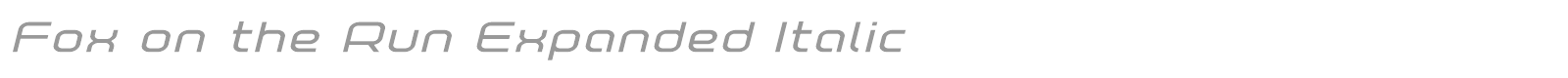Fox On The Run font preview