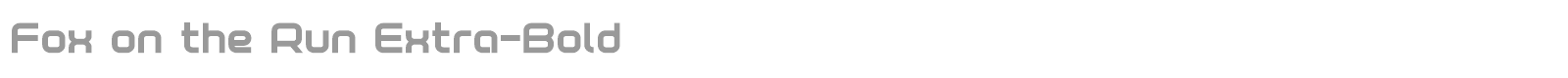 Fox On The Run font preview