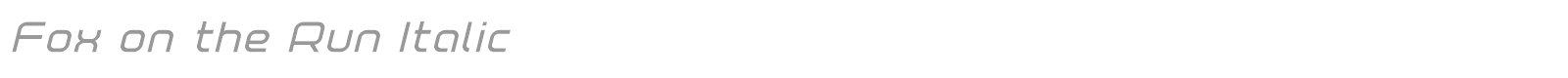 Fox On The Run font preview