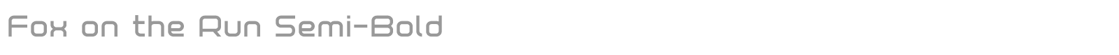 Fox On The Run font preview