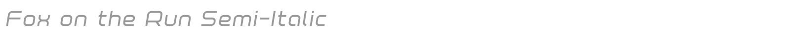 Fox On The Run font preview