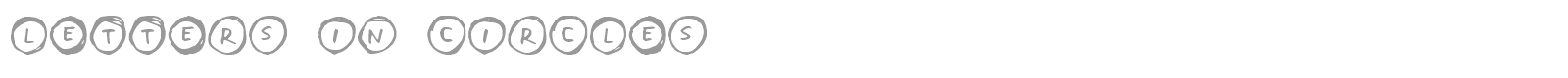 Letters In Circles font preview