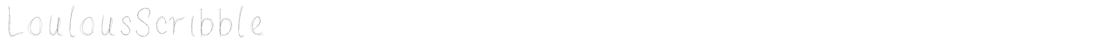 Loulous Scribble font preview