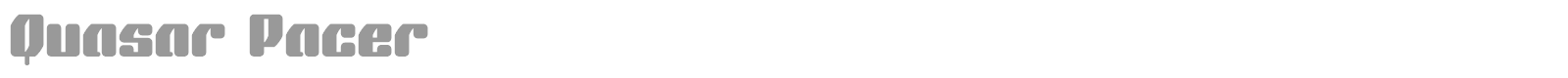 Quasar Pacer font preview