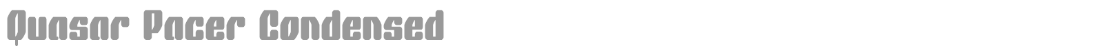 Quasar Pacer font preview