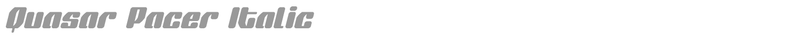 Quasar Pacer font preview