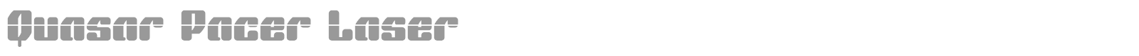 Quasar Pacer font preview