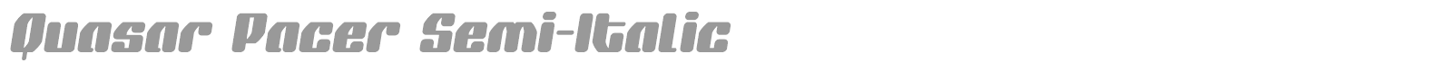 Quasar Pacer font preview