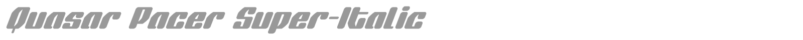 Quasar Pacer font preview